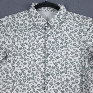 Lululemon Airing Easy Short-Sleeve Shirt Mens Medium White Fragmented Floral